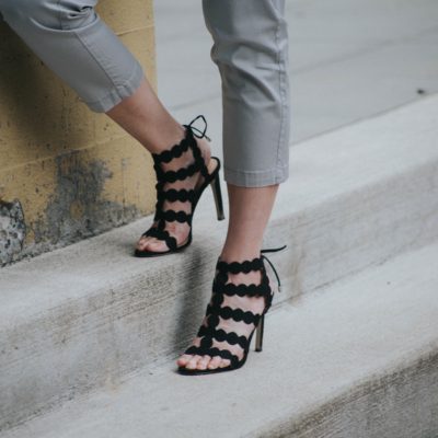 Classy BCBG Generation Black Sandals